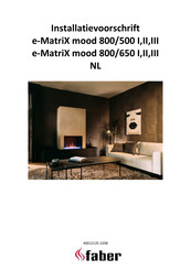 Faber e-MatriX mood 800/500 III Installatievoorschrift