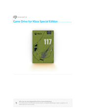 Seagate Game Drive for Xbox Special Edition Gebruikershandleiding