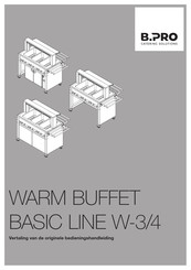 B.Pro BASIC LINE W-3/4 Bedieningshandleiding