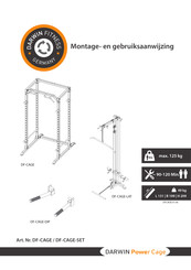 Darwin Fitness DF-CAGE-SET Montage- En Gebruiksaanwijzing