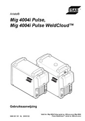 ESAB Aristo Mig 4004i Pulse Gebruiksaanwijzing
