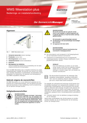 WAREMA WMS Weerstation plus Bedienings- En Installatiehandleiding