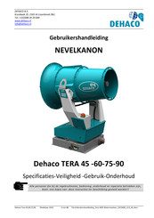 DEHACO TERA 45 Gebruikershandleiding