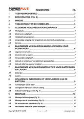 Powerplus POWDPG7550 Handleiding