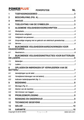 Powerplus POWDPG7538 Handleiding