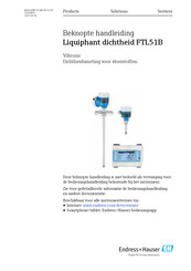 Endress+Hauser Liquiphant FTL51B Beknopte Handleiding