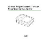 Nokia Wireless Image Headset HS-13W Gebruikershandleiding