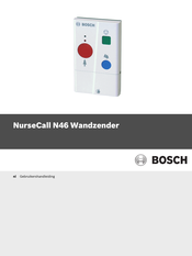 Bosch NurseCall N46 Gebruikershandleiding