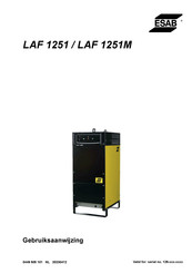 ESAB LAF 1251 Gebruiksaanwijzing