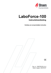 Struers LaboForce-100 Instructiehandleiding