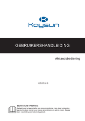 Kaysun KID-05.4 S Gebruikershandleiding