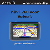 Garmin nuvi 760 Verkorte Handleiding