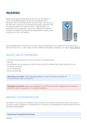 LaCie THUNDERBOLT Series Gebruiksaanwijzing