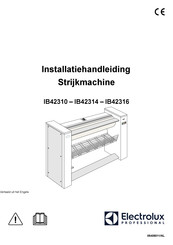 Electrolux Professional IB42316 Installatiehandleiding