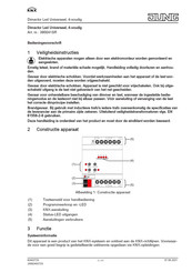 Jung 390041SR Bedieningsvoorschrift