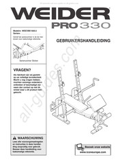 Weider WEEVBE1926.0 Gebruikershandleiding