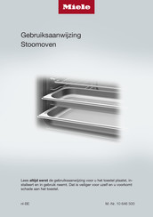 Miele DG 6001 Gebruiksaanwijzing