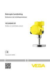 Vega BAR 81 Beknopte Handleiding