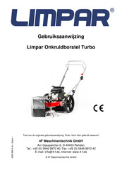 4F Maschinentechnik Limpar Onkruidborstel Turbo FWB-A01 Gebruiksaanwijzing