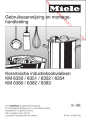 Miele KM 6351 Gebruiksaanwijzing En Montagehandleiding