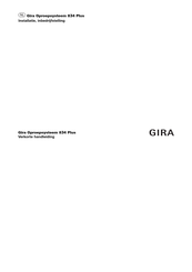 Gira 834 Plus Verkorte Handleiding