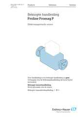 Endress+Hauser Proline Promag P Beknopte Handleiding