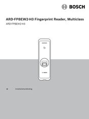 Bosch ARD-FPBEW2-H3 Installatiehandleiding