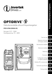 Invertek Drives Optidrive ODE-3 Handleiding