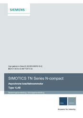 Siemens SIMOTICS TN N-compact Series Bedieningshandleiding