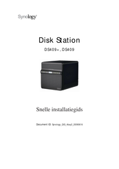 Synology DiskStation DS410 Snelle-Installatiegids