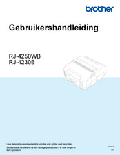 Brother RJ-4250WB Gebruikershandleiding