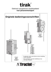 Tractel TIRAK T 1020 P Series Inbouw- En Bedieningsvoorschriften