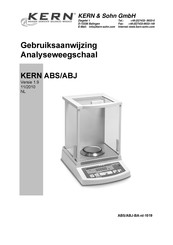 KERN and SOHN ABJ 220-4M Gebruiksaanwijzing