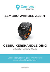 Sony SafeTrx ZEMBRO WANDER ALERT Gebruikershandleiding