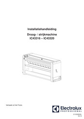 Electrolux Professional IC43316 Installatiehandleiding