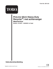 Toro ProLine 53cm Gebruikershandleiding