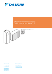 Daikin ETVZ16S18DA9W Uitgebreide Handleiding Voor De Installateur