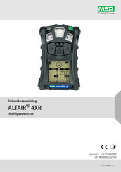 MSA ALTAIR 4XR Gebruiksaanwijzing