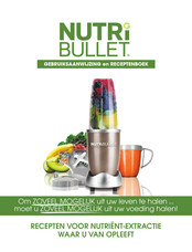 NUTRIBULLET Pro 900W Gebruiksaanwijzing