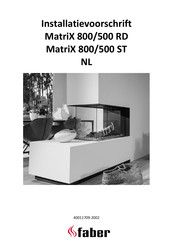 Faber MatriX 800/500 RD Installatievoorschrift