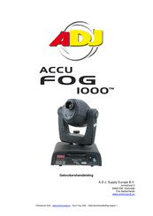 ADJ ACCU FOG 1000 Gebruikershandleiding