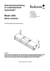 Redexim Verti-Knife 2500 Gebruikershandleiding