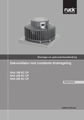 Ruck Ventilatoren DHA 190 EC CP Montage- En Gebruikshandleiding