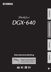 Yamaha PortableGrand DGX-640 Gebruikershandleiding