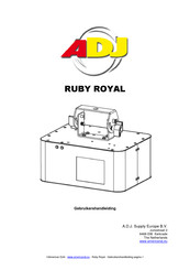 ADJ RUBY ROYAL Gebruikershandleiding