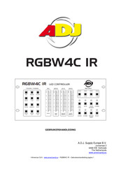 ADJ RGBW4C Gebruikershandleiding