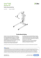 Hill-Rom Liko Uno 102 Gebruiksaanwijzing