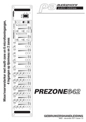 Audiophony PA PREZONE 642 Gebruikershandleiding