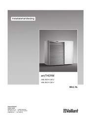 Vaillant aroTHERM VWL 85/3 A 230 V Installatiehandleiding
