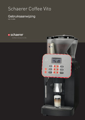 Schaerer Coffee Vito Gebruiksaanwijzing